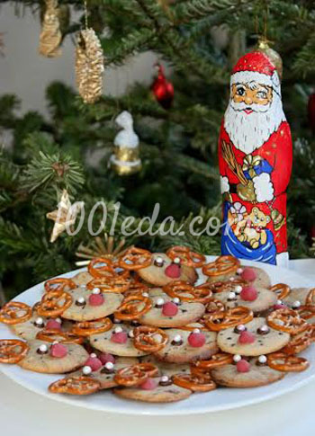 Печенье Рождественские олени: рецепт с пошаговым фото