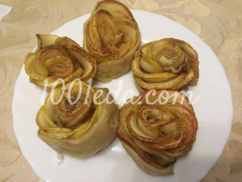 Розы из яблок: рецепт с пошаговым фото