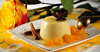 Рецепт молочного десерта паннакотта с апельсином