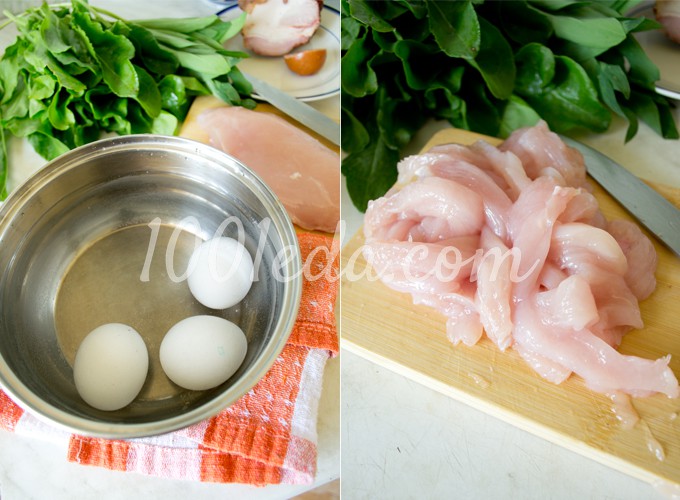 Борщ зеленый с черемшой и белыми грибами: рецепт с пошаговым фото - Шаг №1