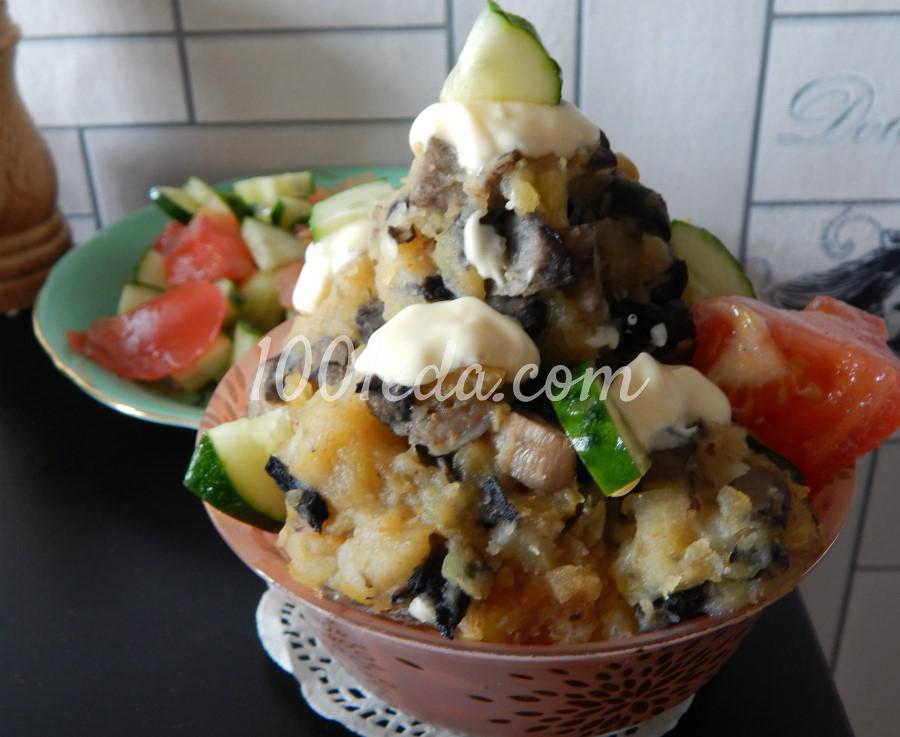 Паровые картофельные кнедлики с грибами: рецепт с пошаговым фото