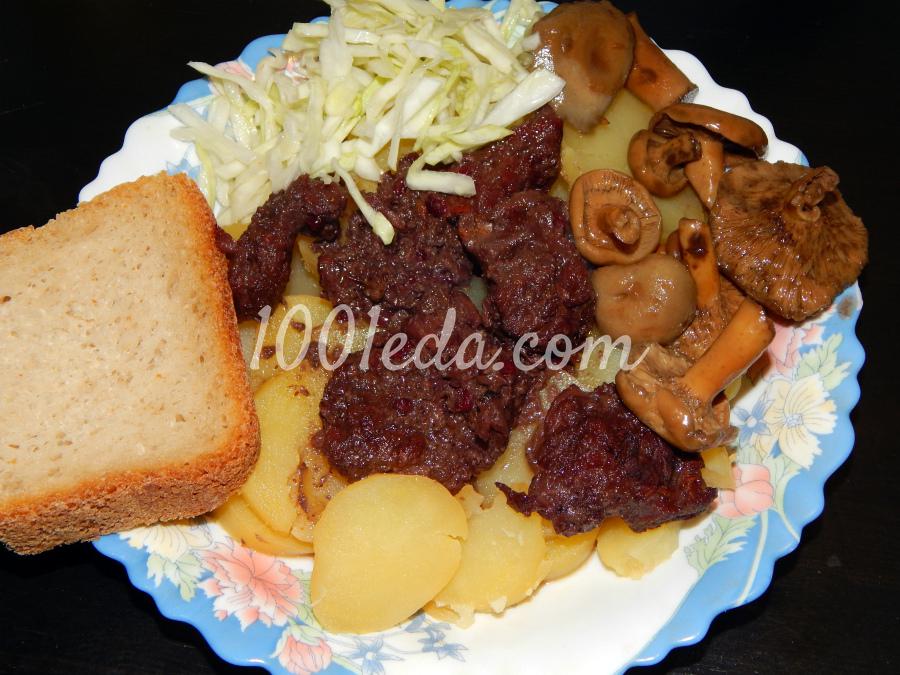 Мясо в брусничном соусе в духовке рецепт с фото