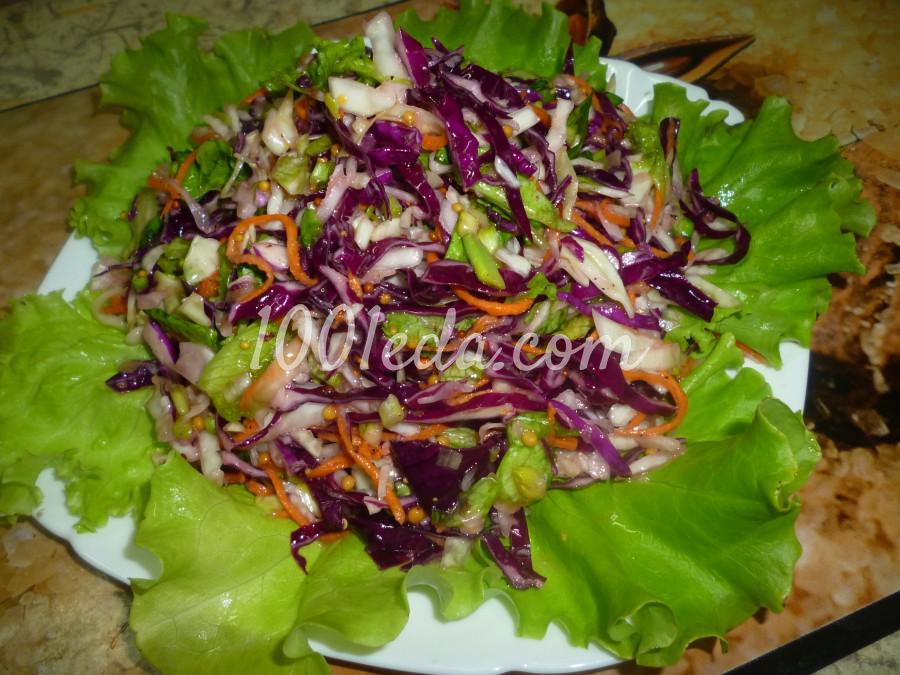 Капустный салат с черемшой: рецепт с пошаговым фото - Шаг №6