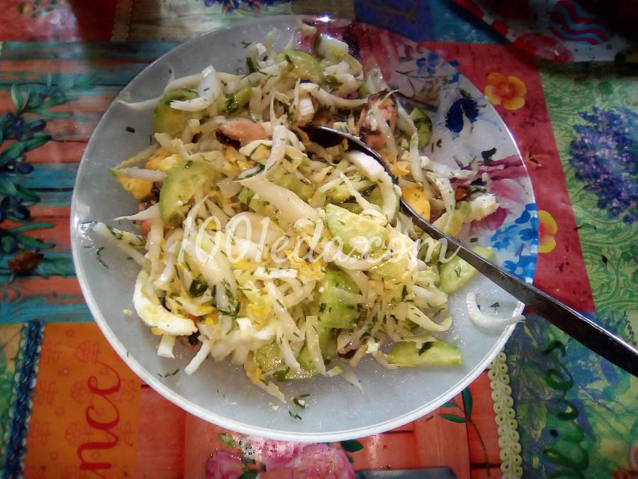 Овощной салат с мидиями: пошаговое фото - Шаг №2