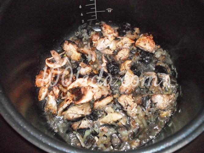 Постная гречневая каша с грибами в мультиварке: рецепт с пошаговым фото - Шаг №5