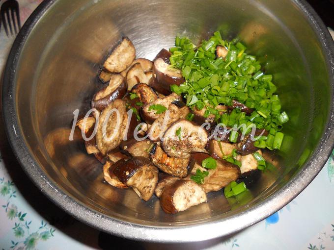 Салат из запеченных баклажан с кукурузой: рецепт с пошаговым фото - Шаг №3