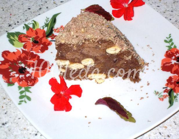 Торт без выпечки "Шоколадная горка": пошаговый с фото - Шаг №10