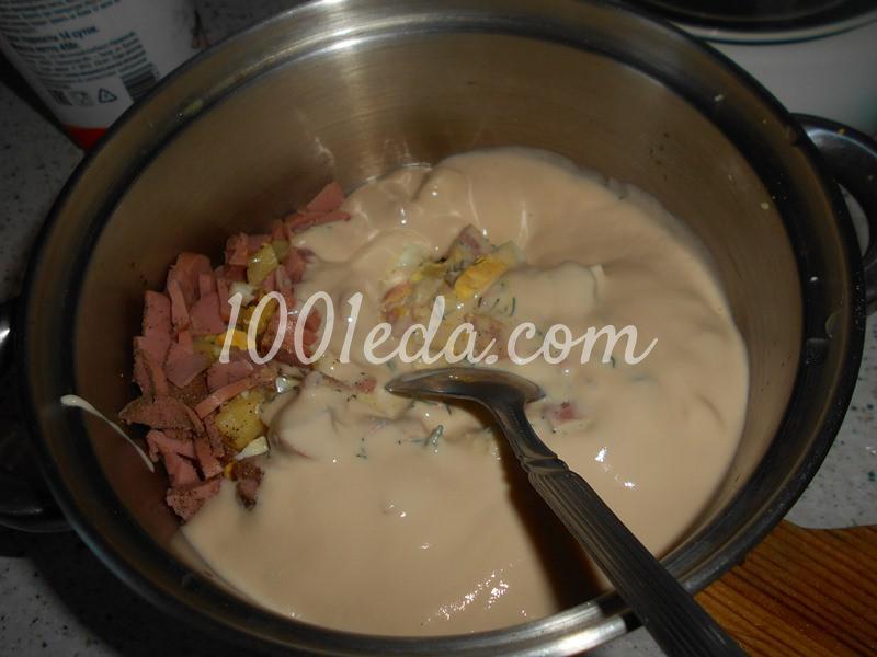 Вкусная окрошка на ряженке с сосисками: пошаговое фото - Шаг №2