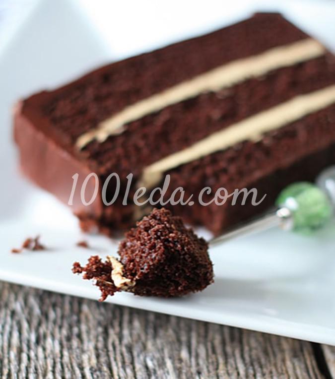 Шоколадный торт с масляно-кофейным кремом