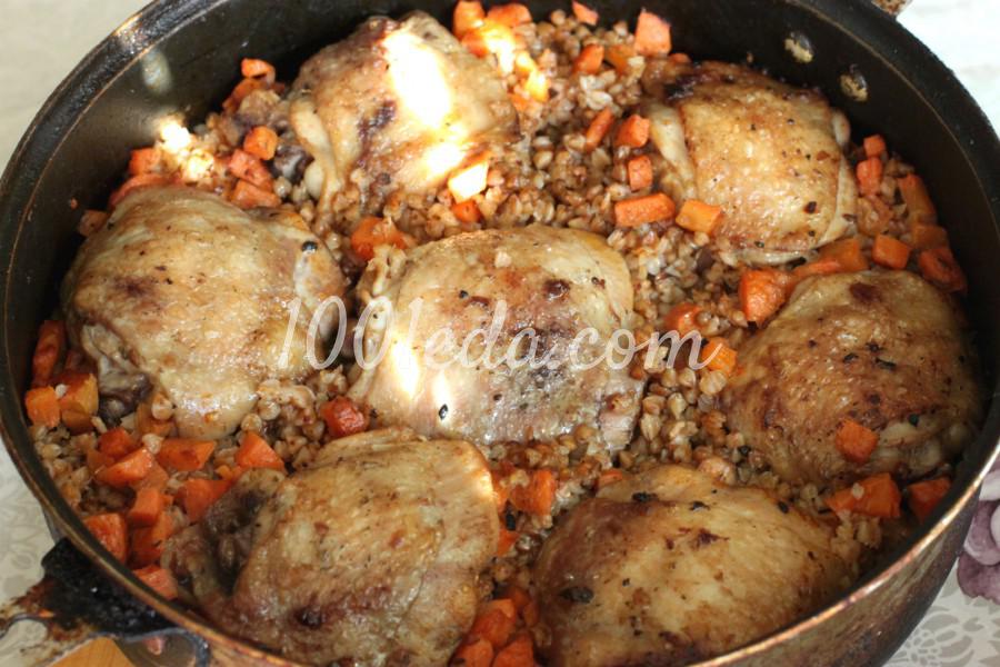 Гречневая каша с морковью и куриными бедрами в духовке: рецепт с пошаговым фото - Шаг №6