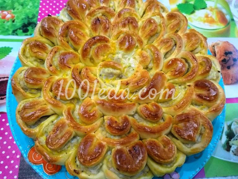 Мясной пирог Хризантема: рецепт с пошаговым фото