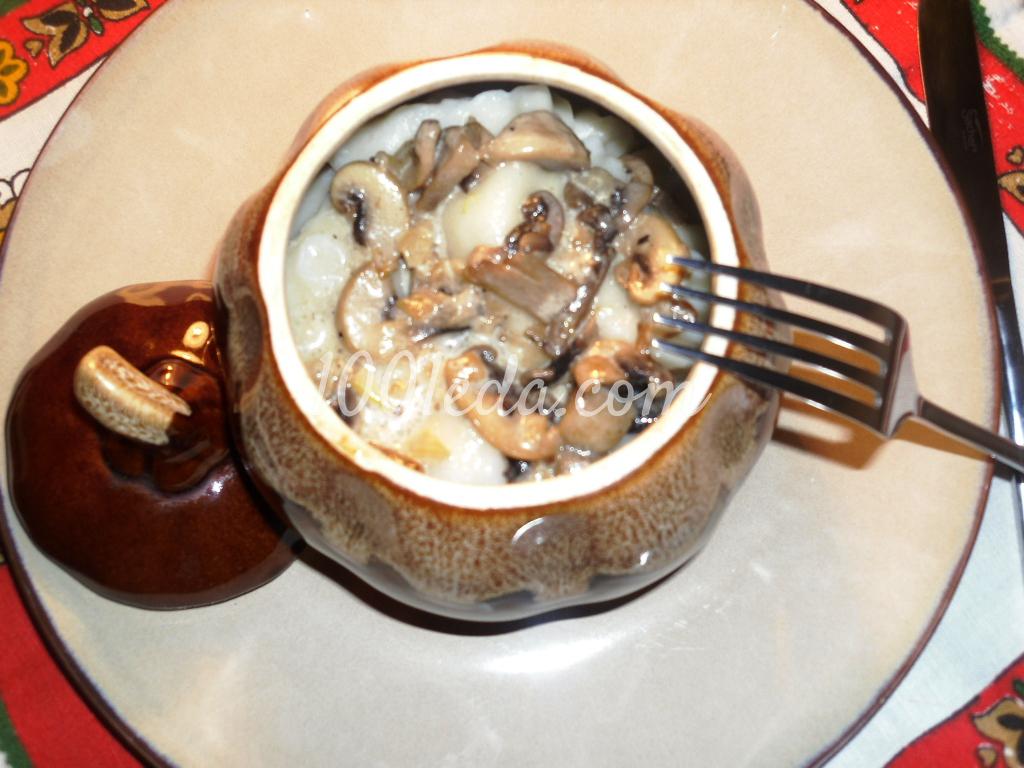 Пельмени в горшочке в духовке рецепт с фото пошагово с бульоном