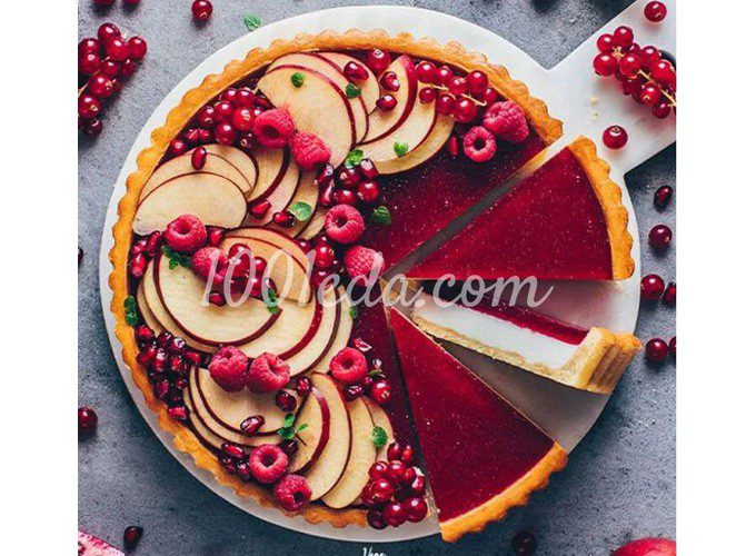 Веганский пирог панна котта с фруктово-ягодным желе: пошаговый с фото